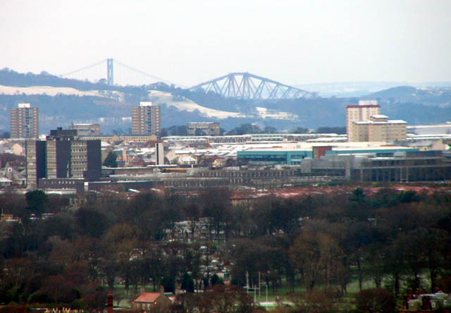 Forth Bridges from Edinburgh